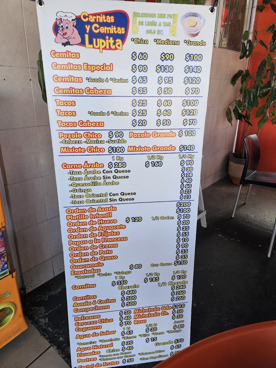 Carnitas Y Cemitas Lupita Menu - Image 2